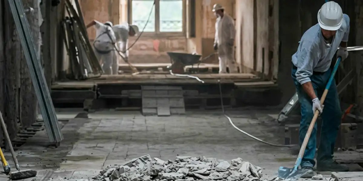 fire damage restoration professionals performing structural cleanup and restoration after a fire in Jacksonville, FL