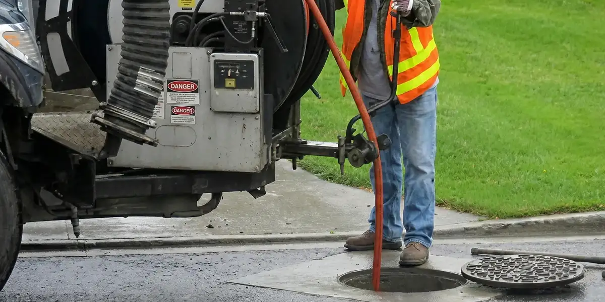 sewage clean up professionals using industrial equipment to remove contaminated wastewater in Jacksonville, FL