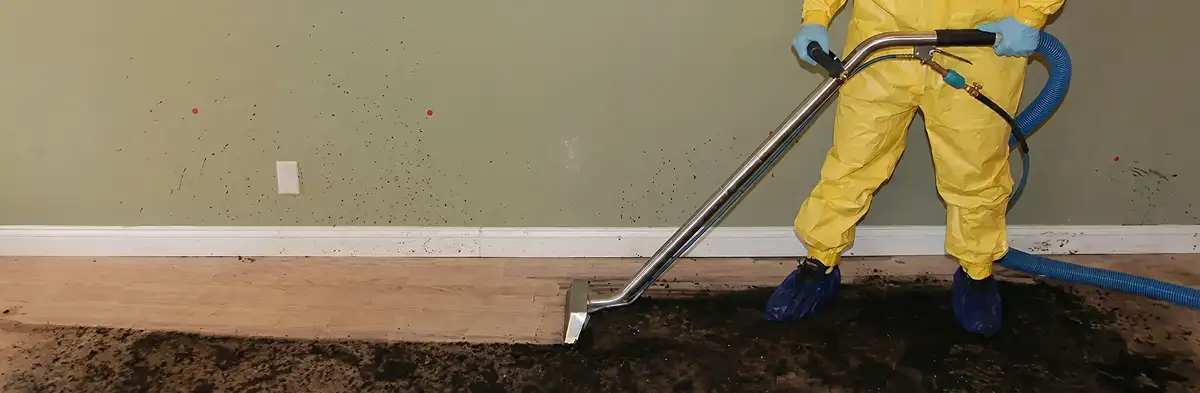 sewage removal service performing deep cleaning and extraction of sewage from an indoor area in Jacksonville, FL